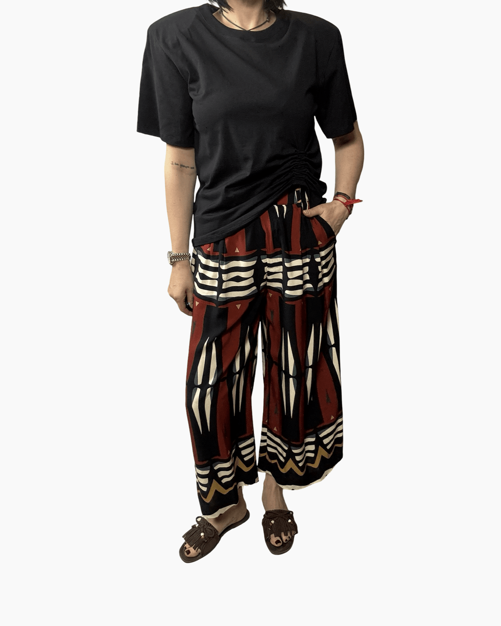 PANTALONE ETNICO HAVEONE - XE BLU ABBIGLIAMENTO
