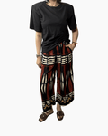 PANTALONE ETNICO HAVEONE - XE BLU ABBIGLIAMENTO