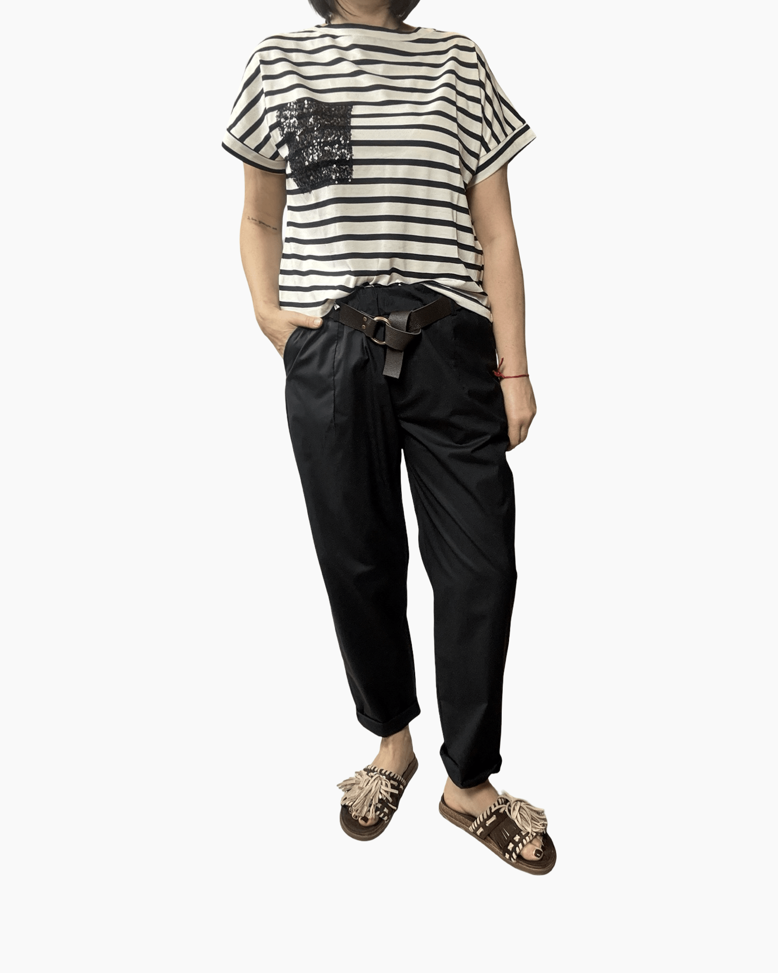 PANTALONE GAMBA ASCIUTTA SUSY MIX - XE BLU ABBIGLIAMENTO