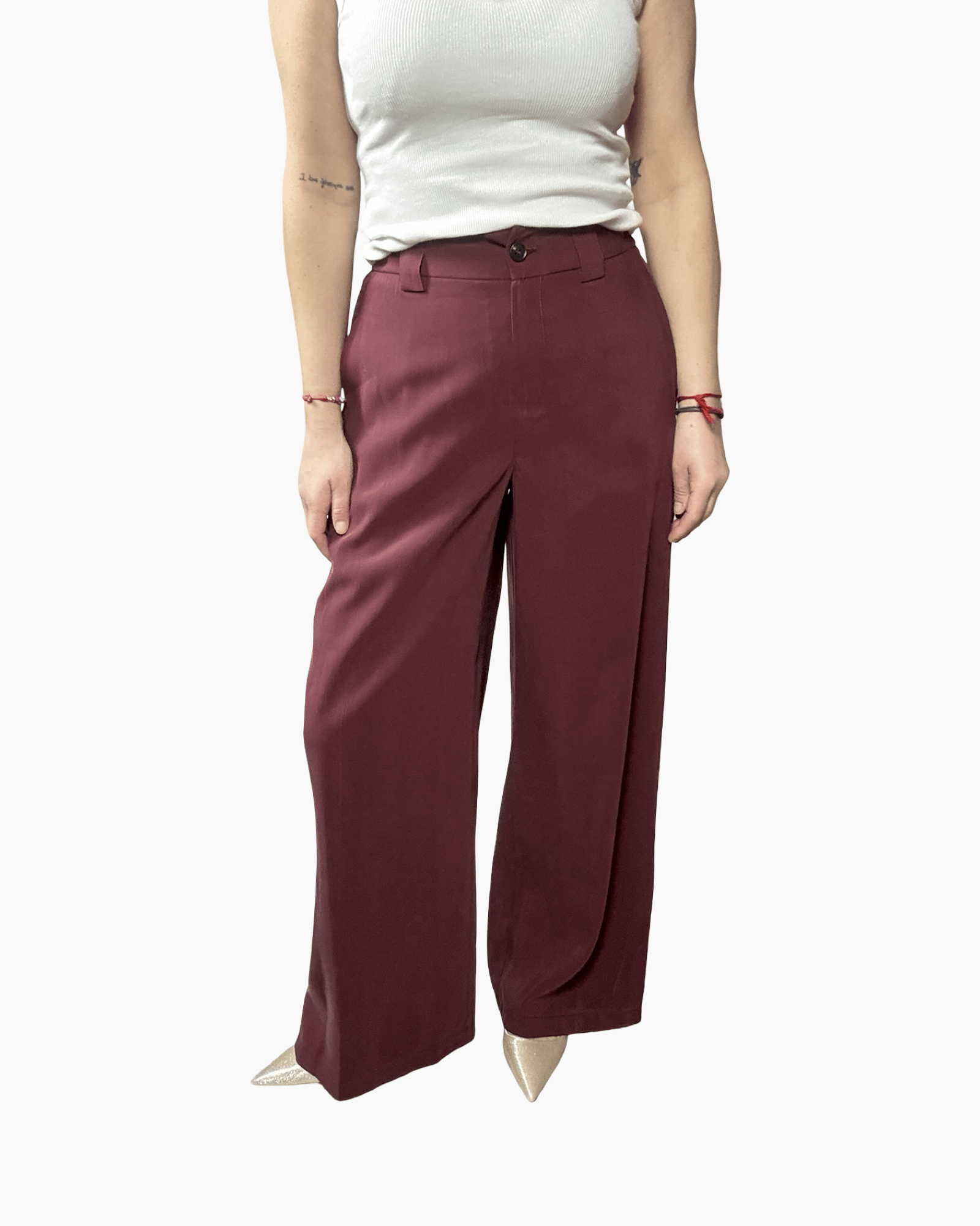 PANTALONE IN CUPRO TENSIONE IN - XE BLU ABBIGLIAMENTO