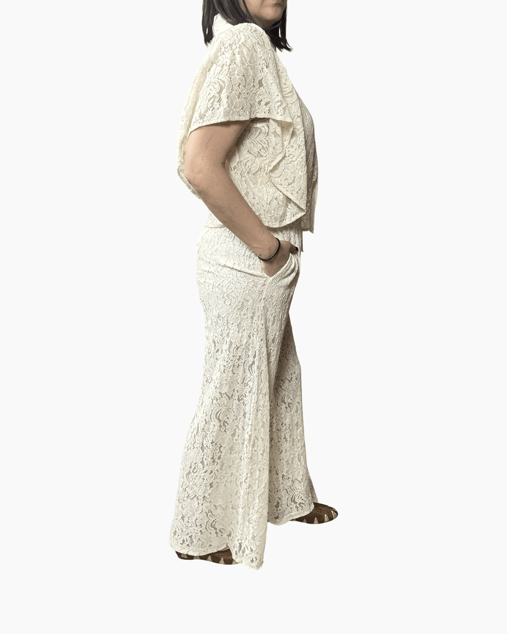 PANTALONE IN PIZZO SUSY MIX - XE BLU ABBIGLIAMENTO