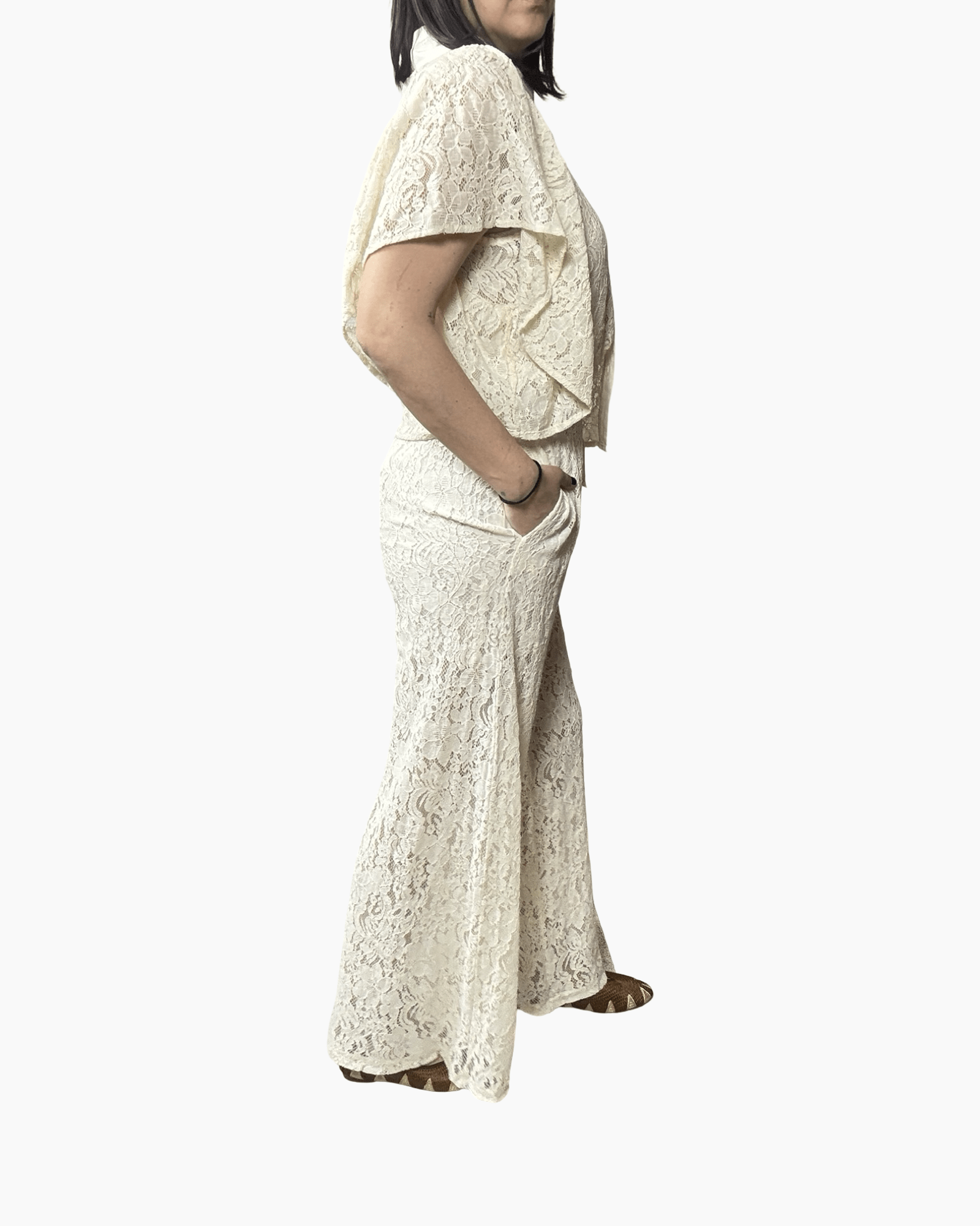 PANTALONE IN PIZZO SUSY MIX - XE BLU ABBIGLIAMENTO
