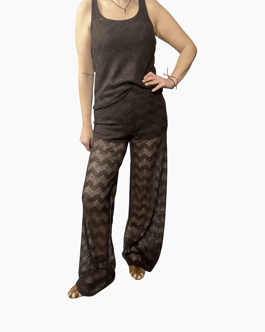 PANTALONE IN PIZZO VICOLO - XE BLU ABBIGLIAMENTO