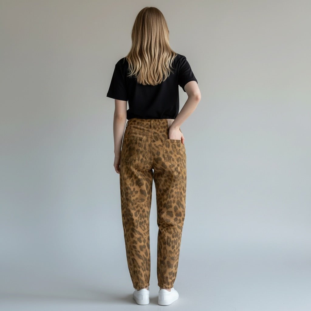 PANTALONE MACULATO SUSY MIX - XE BLU Abbigliamento Donna