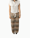 PANTALONE MISSONI INSPIRED MILITARE - BISCOTTO SUSY MIX - XE BLU ABBIGLIAMENTO