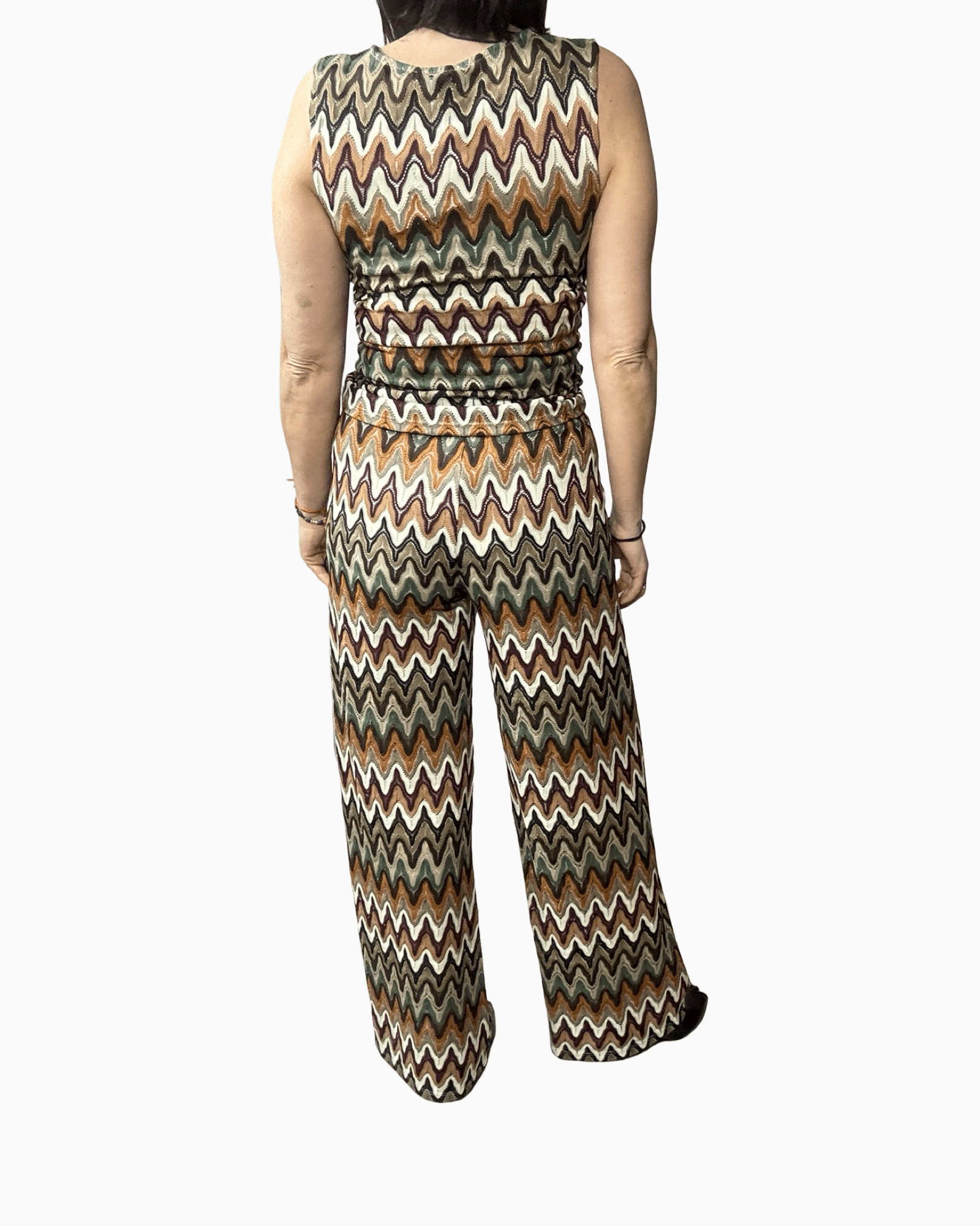 PANTALONE MISSONI INSPIRED MILITARE - BISCOTTO SUSY MIX - XE BLU ABBIGLIAMENTO