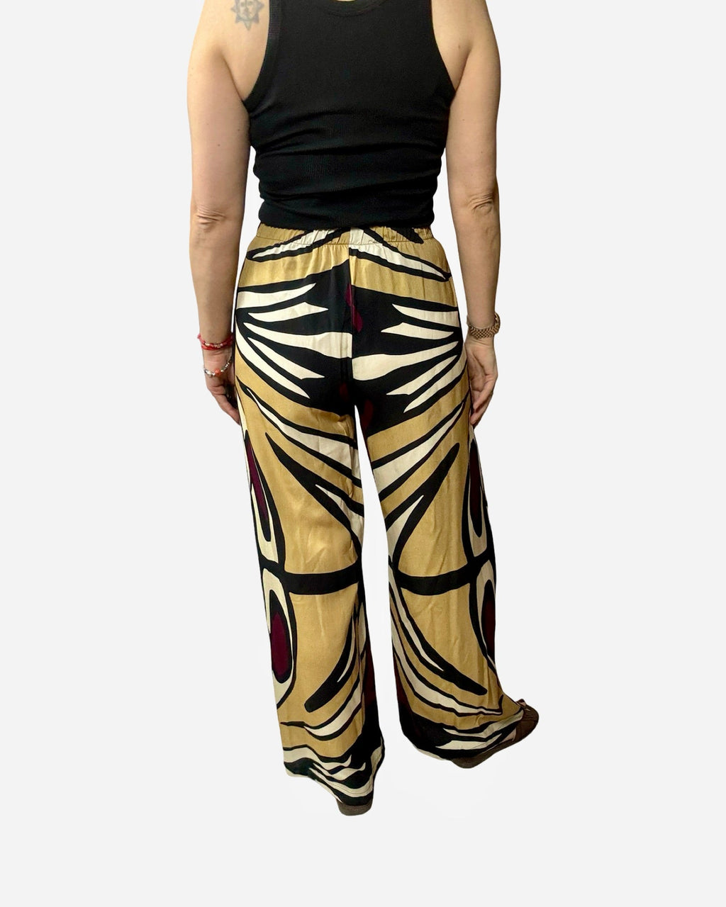 PANTALONE STAMPA ETNICA HAVEONE - XE BLU ABBIGLIAMENTO