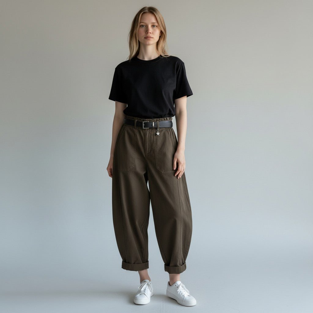 PANTALONE STELLINA COLORATO SUSY MIX - XE BLU Abbigliamento Donna