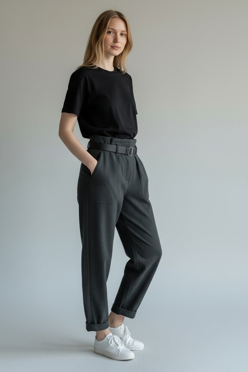 PANTALONE STELLINA PUNTO MILANO SUSY MIX - XE BLU Abbigliamento Donna