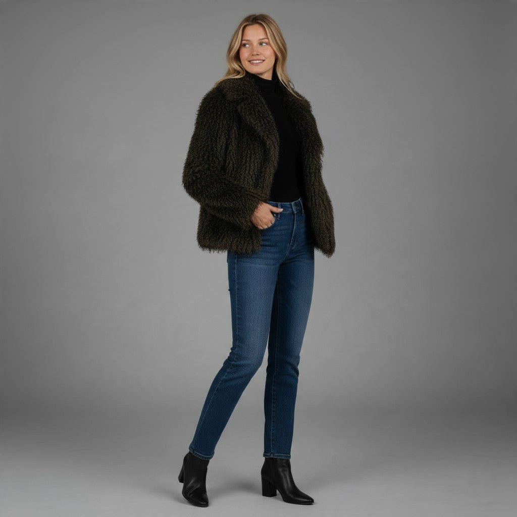 PELLICCIA IN MONGOLIA MOTEL - XE BLU Abbigliamento Donna