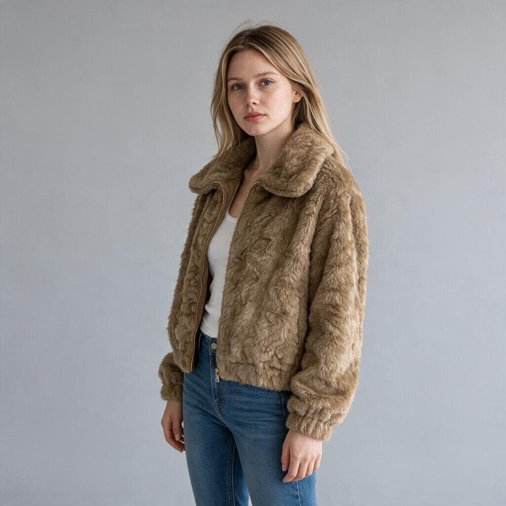 PELLICCIA SUSY MIX - XE BLU Abbigliamento Donna