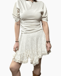 GONNA CORTA IN PIZZO HAVEONE - XE BLU ABBIGLIAMENTO