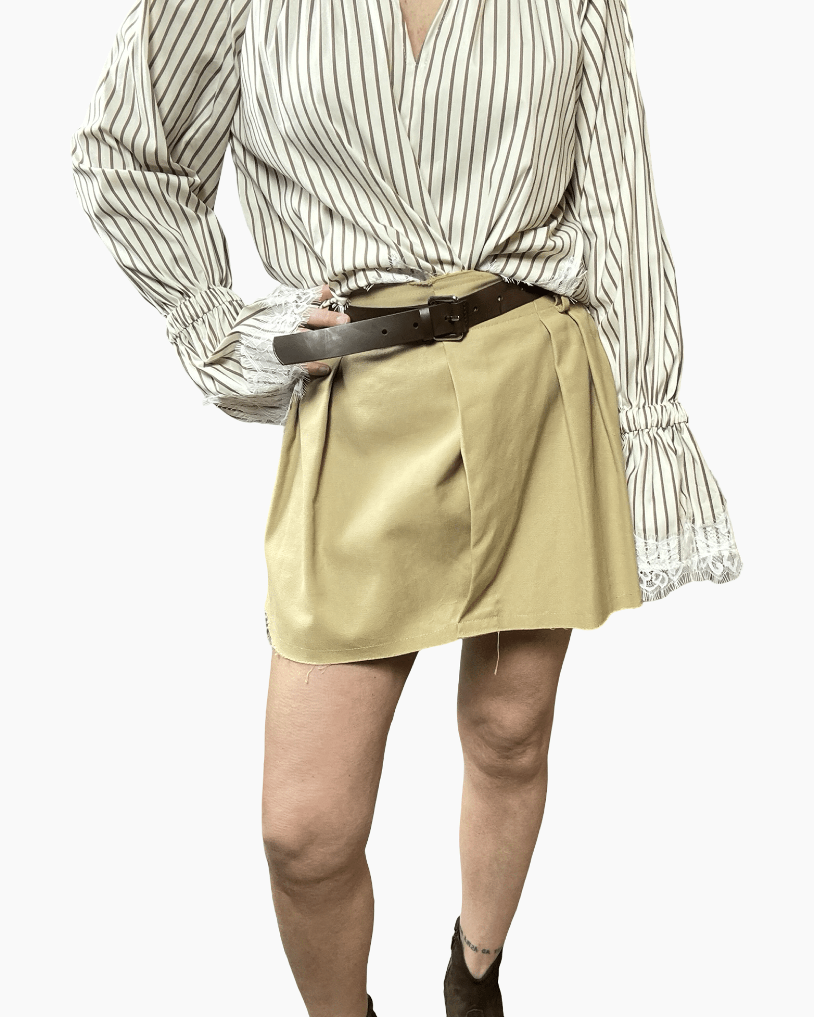 MINIGONNA IN COTONE VICOLO - XE BLU ABBIGLIAMENTO