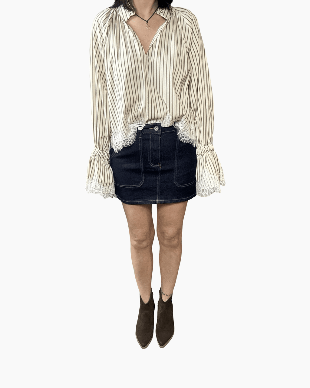 MINIGONNA IN JEANS SUSY MIX - XE BLU ABBIGLIAMENTO