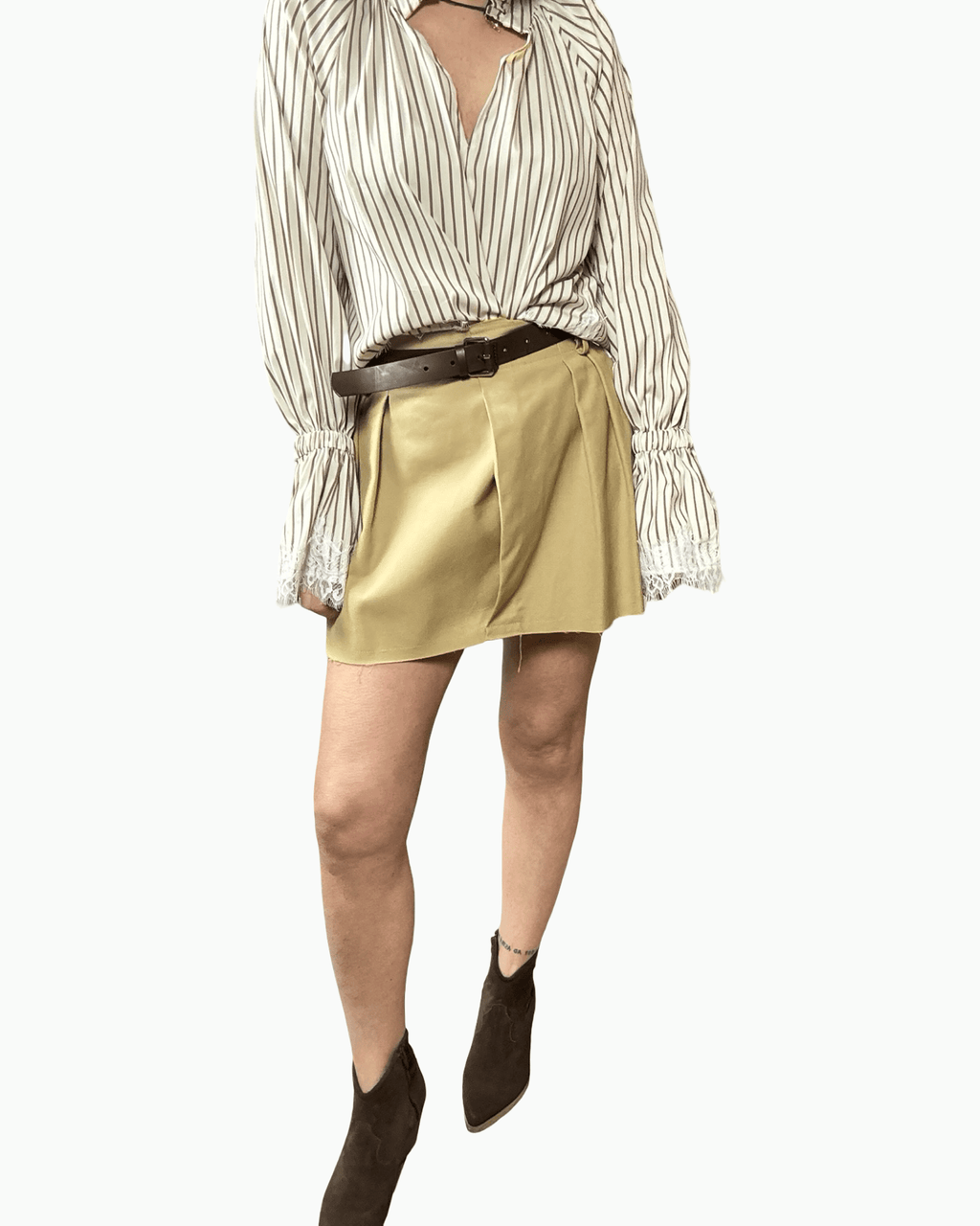 MINIGONNA IN COTONE VICOLO - XE BLU ABBIGLIAMENTO