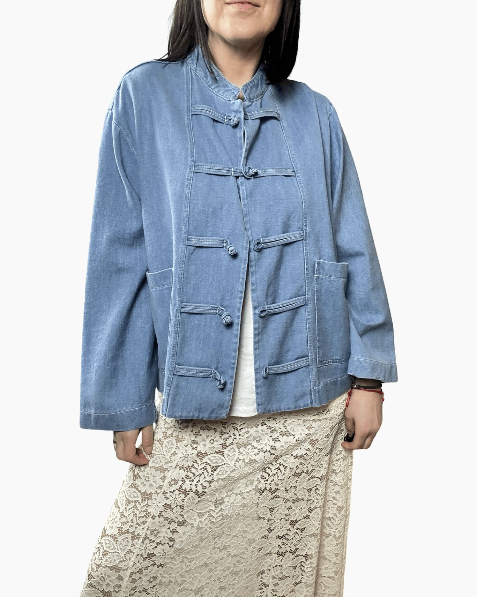 GIACCA NAPOLEON IN JEANS SUSY MIX - XE BLU ABBIGLIAMENTO