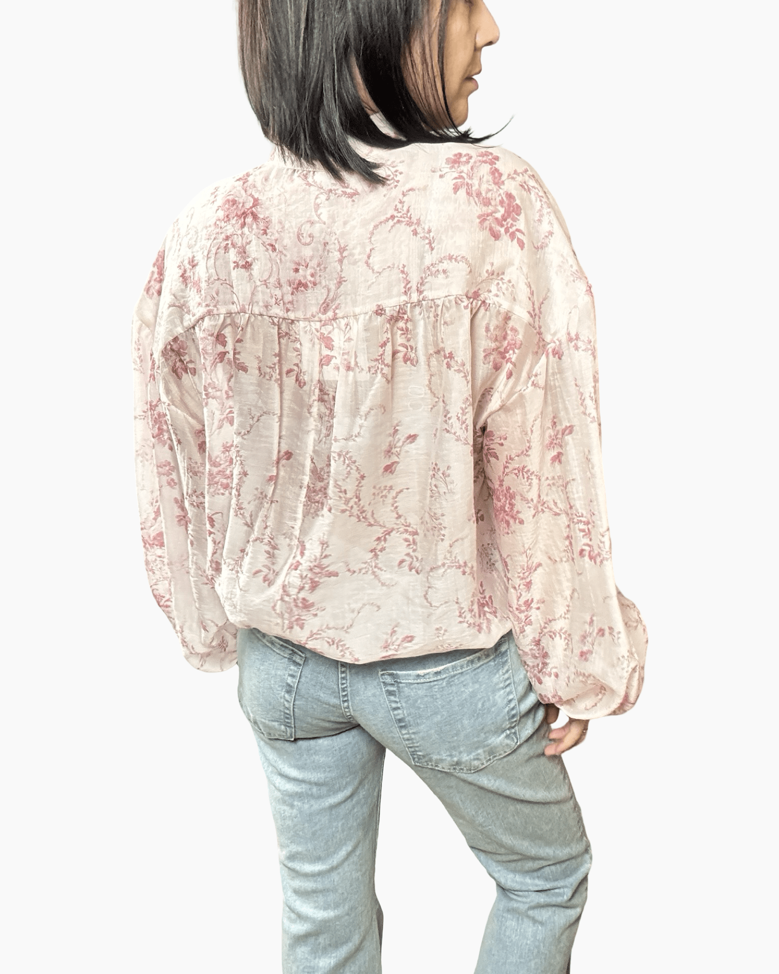 CAMICIA A FIORI TENSIONE IN - XE BLU ABBIGLIAMENTO