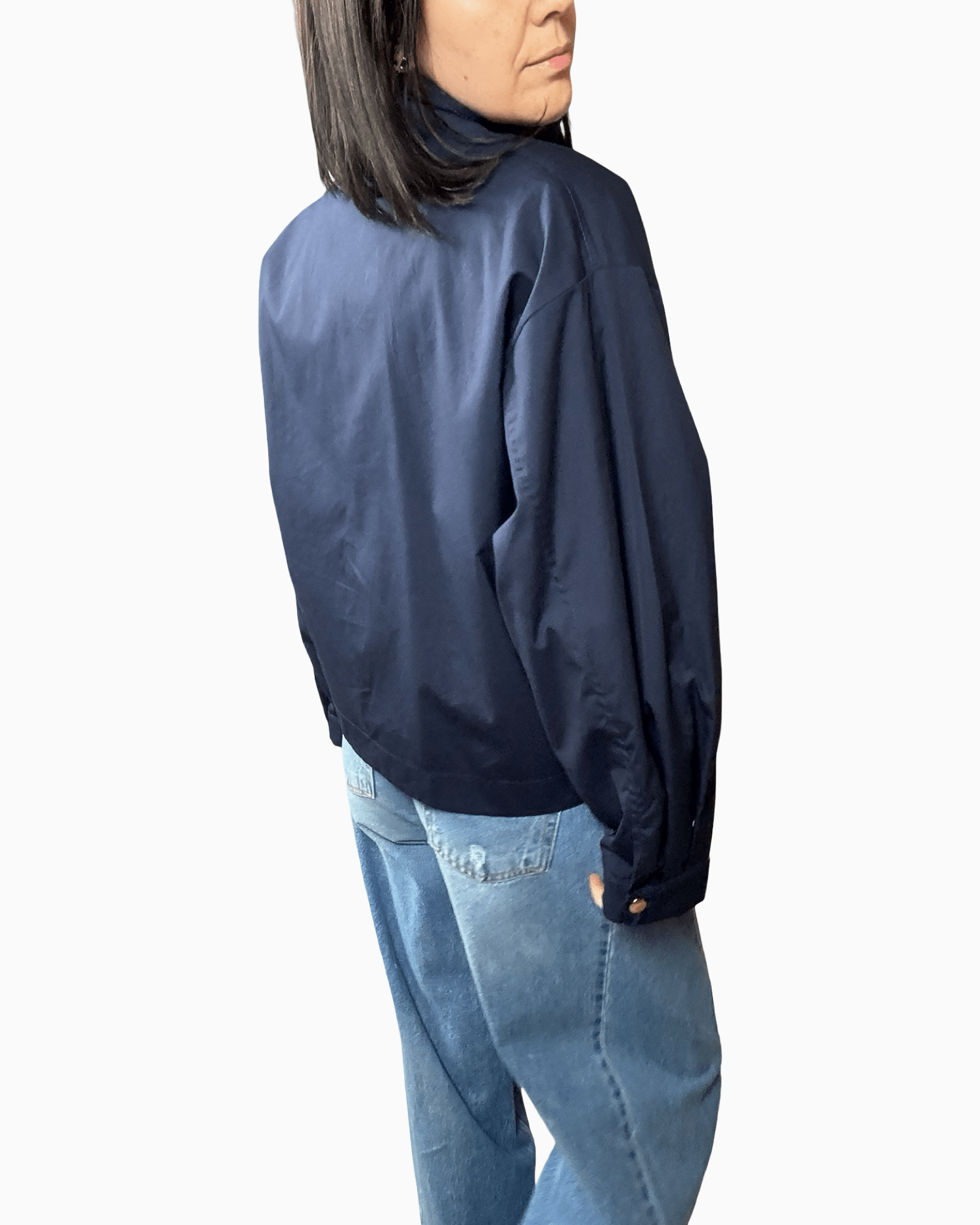 BOMBER CON BANDE TENSIONE IN - XE BLU ABBIGLIAMENTO