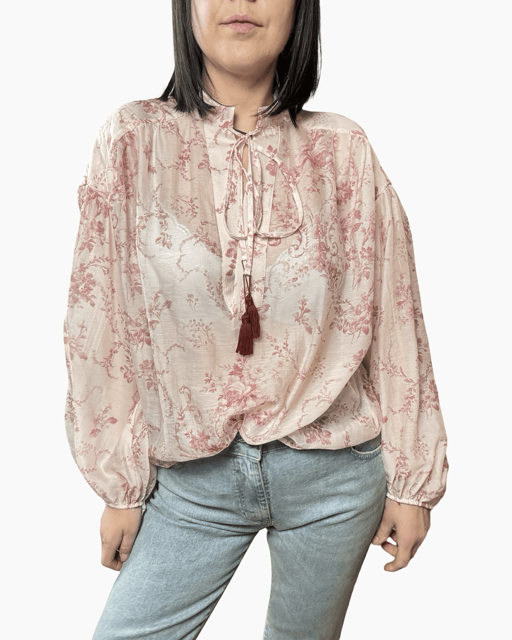 CAMICIA A FIORI TENSIONE IN - XE BLU ABBIGLIAMENTO