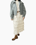 GONNA IN PIZZO TENSIONE IN - XE BLU ABBIGLIAMENTO