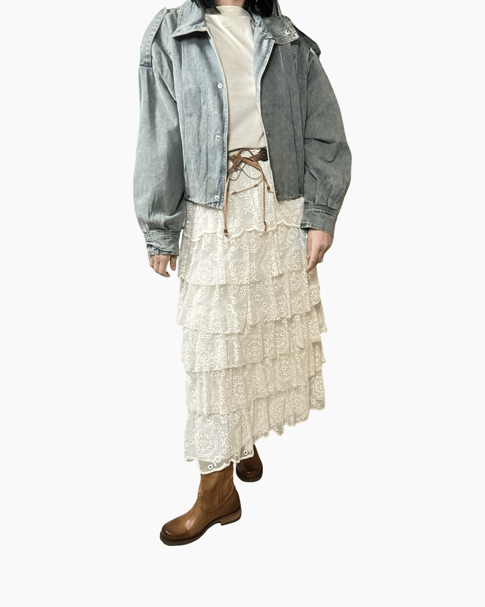 GONNA IN PIZZO TENSIONE IN - XE BLU ABBIGLIAMENTO