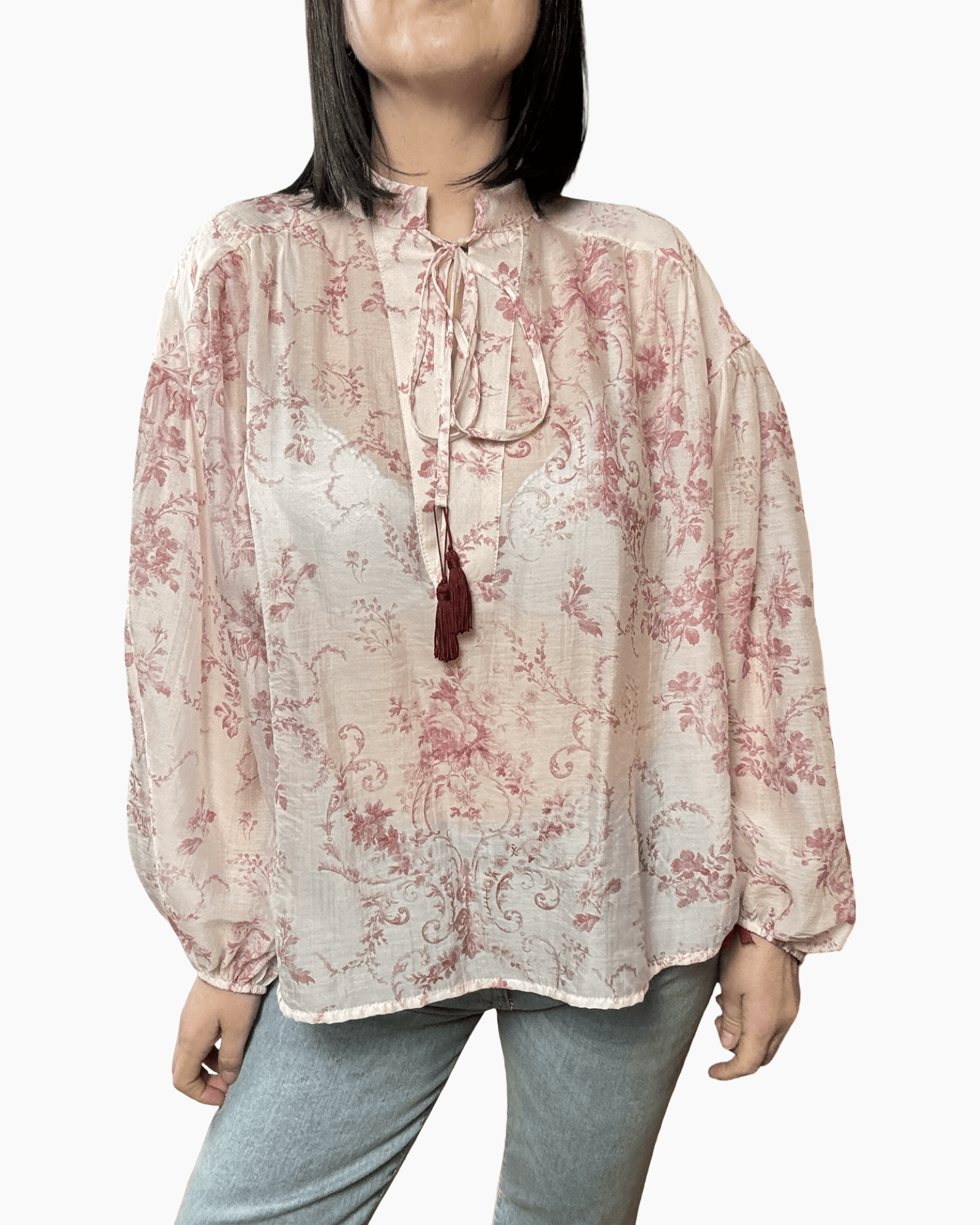 CAMICIA A FIORI TENSIONE IN - XE BLU ABBIGLIAMENTO