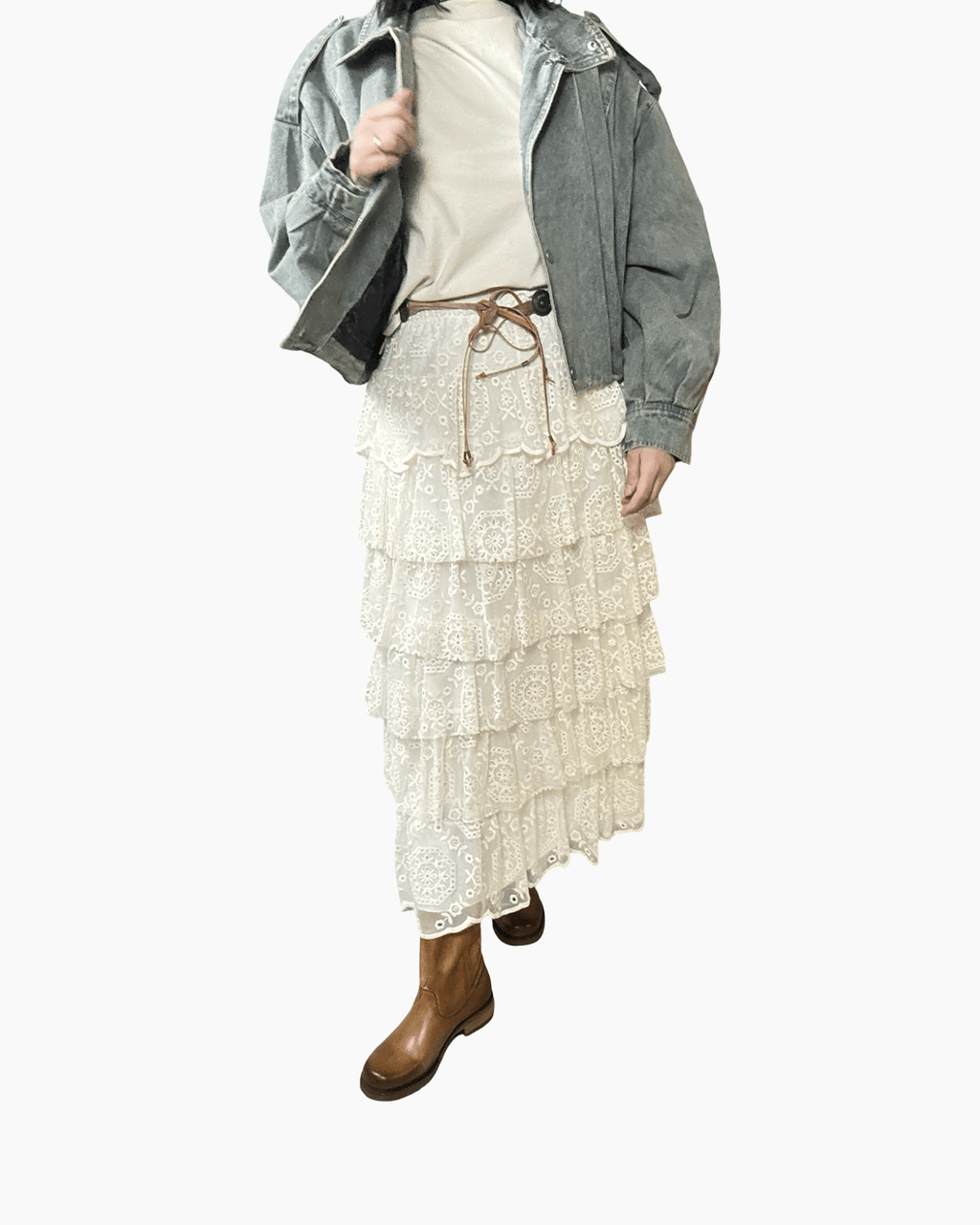 GONNA IN PIZZO TENSIONE IN - XE BLU ABBIGLIAMENTO