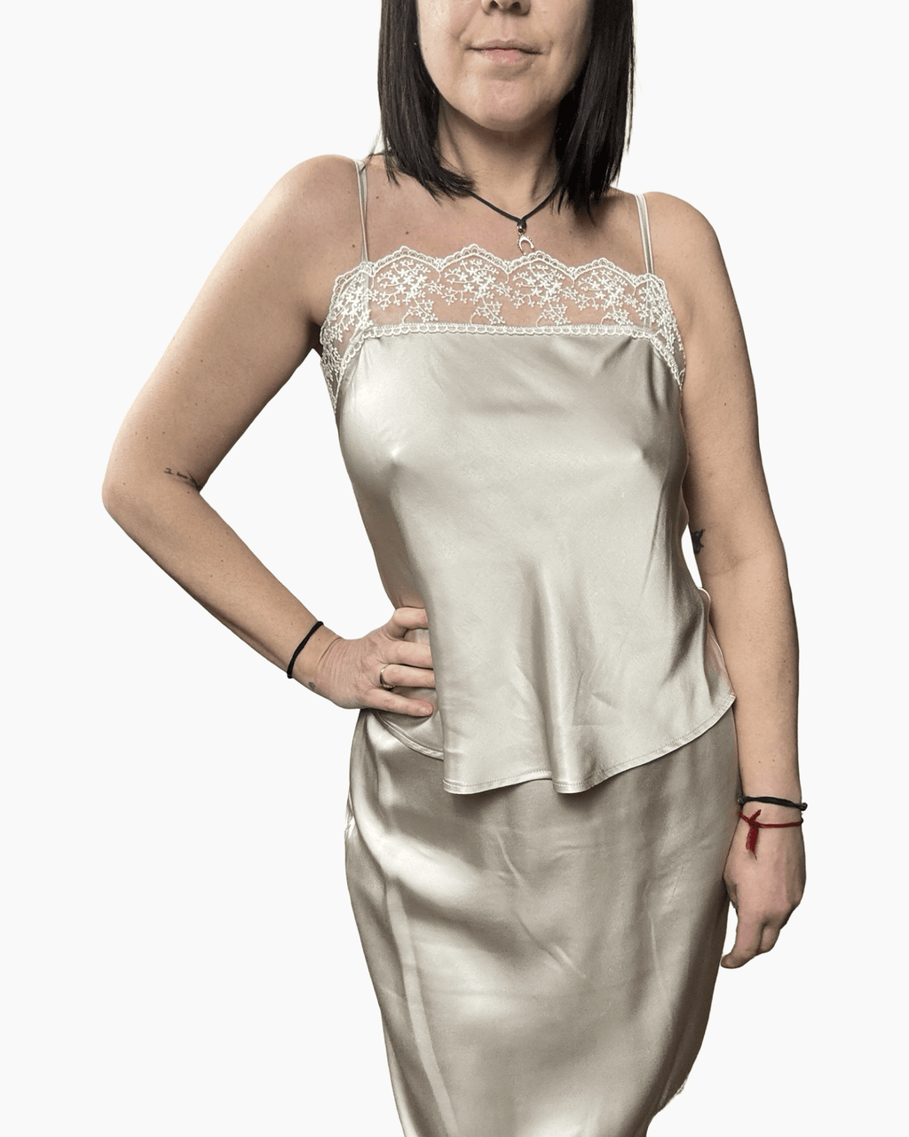 TOP IN RASO TENSIONE IN - XE BLU ABBIGLIAMENTO