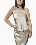 TOP IN RASO TENSIONE IN - XE BLU ABBIGLIAMENTO