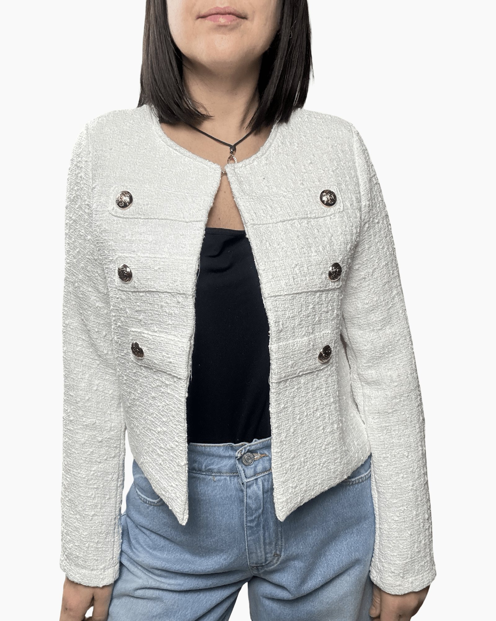 GIACCA NAPOLEON IN TWEED SUSY MIX - XE BLU ABBIGLIAMENTO