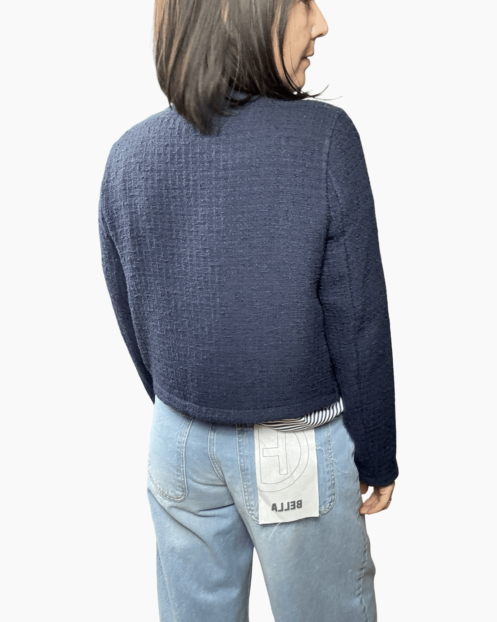 GIACCA NAPOLEON IN TWEED SUSY MIX - XE BLU ABBIGLIAMENTO