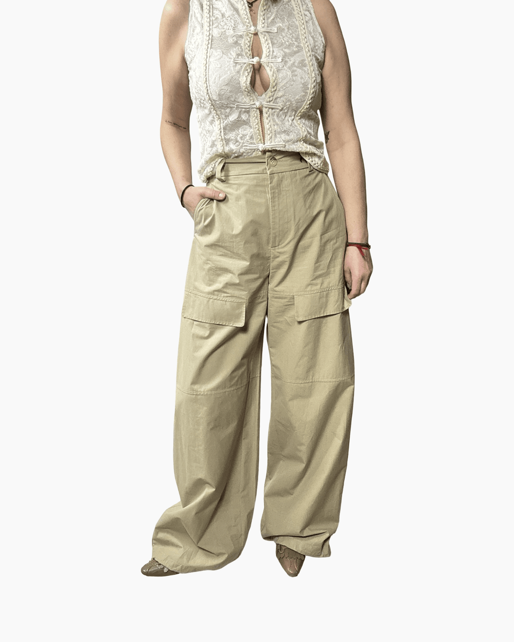 PANTALONE A PALAZZO CARGO VICOLO - XE BLU ABBIGLIAMENTO