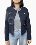 GIACCA NAPOLEON IN TWEED SUSY MIX - XE BLU ABBIGLIAMENTO
