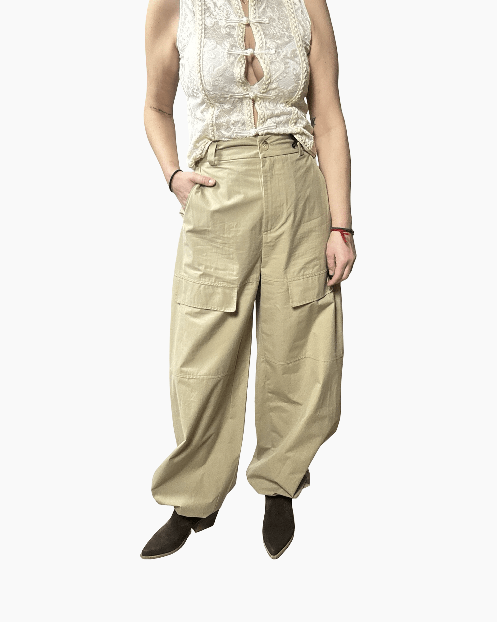 PANTALONE A PALAZZO CARGO VICOLO - XE BLU ABBIGLIAMENTO
