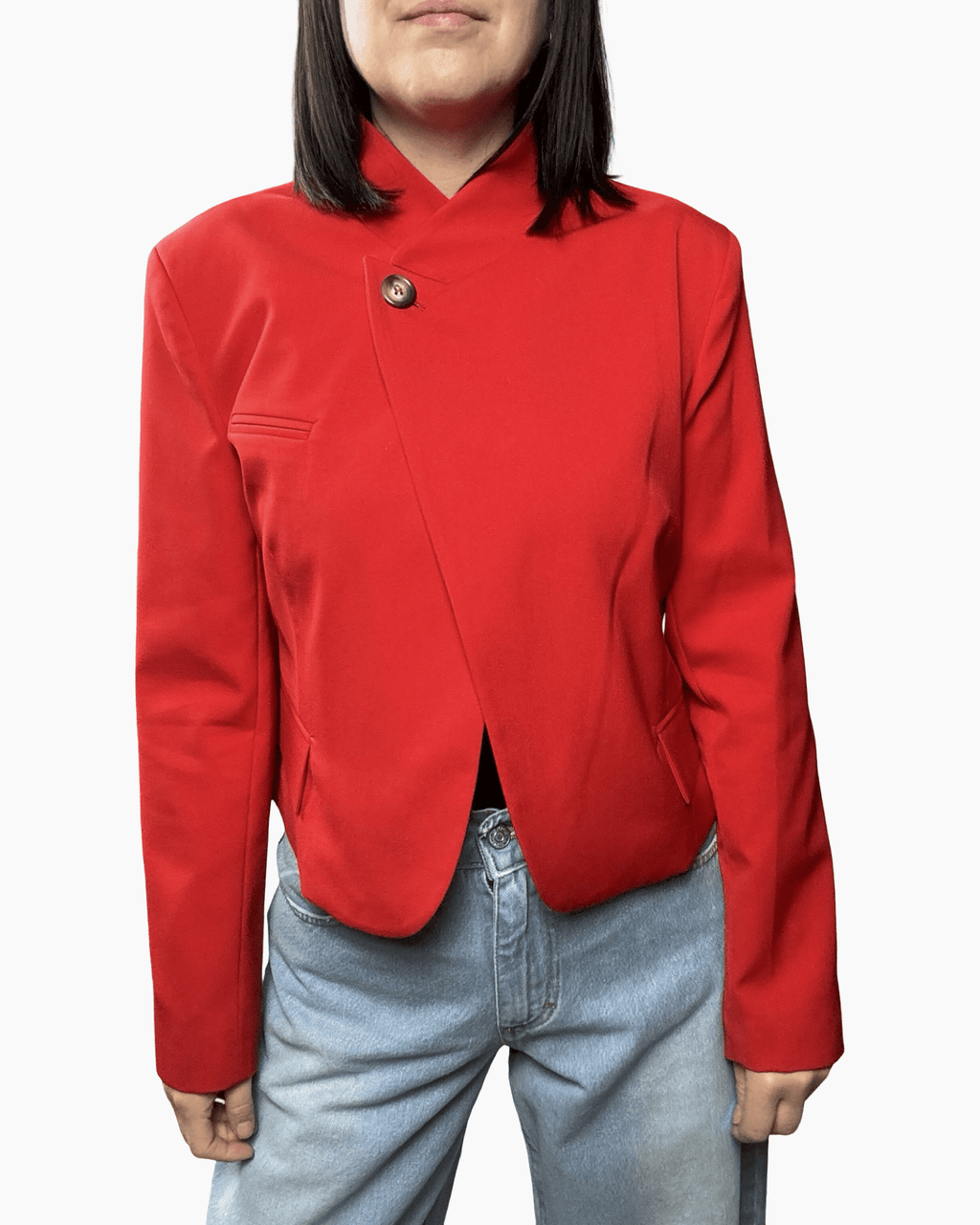 GIACCA ASIMMETRICA SUSY MIX - XE BLU ABBIGLIAMENTO