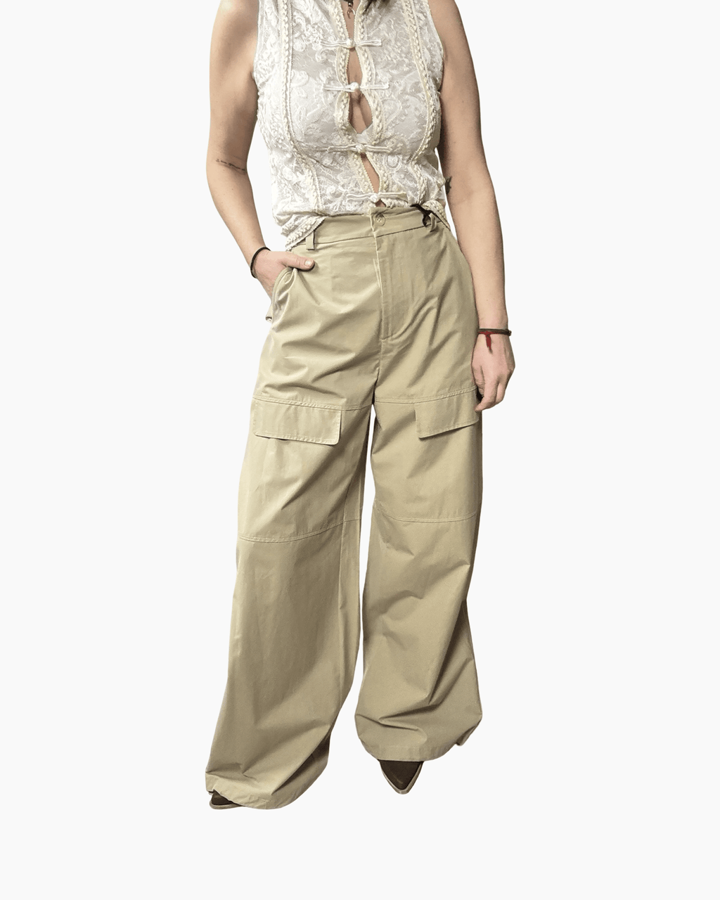 PANTALONE A PALAZZO CARGO VICOLO - XE BLU ABBIGLIAMENTO