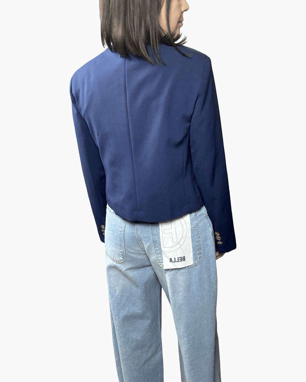 GIACCA ASIMMETRICA SUSY MIX - XE BLU ABBIGLIAMENTO