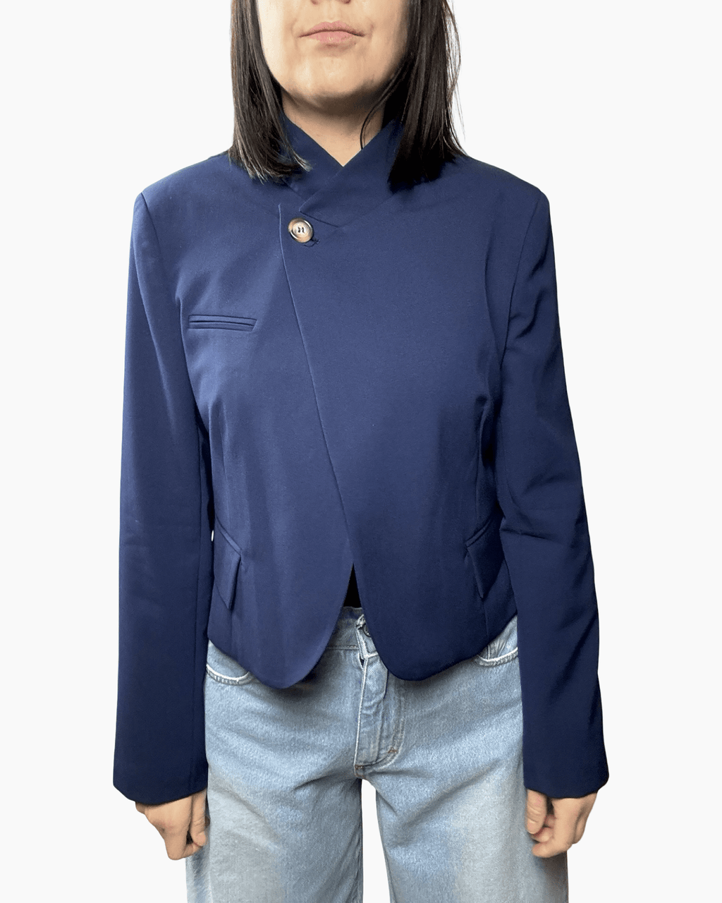 GIACCA ASIMMETRICA SUSY MIX - XE BLU ABBIGLIAMENTO