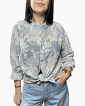 CAMICIA RICAMI SUSY MIX - XE BLU ABBIGLIAMENTO