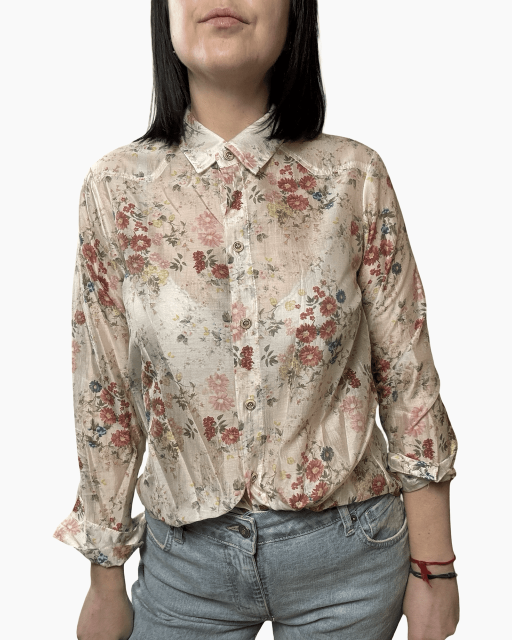 CAMICIA FLOREALE SUSY MIX - XE BLU ABBIGLIAMENTO