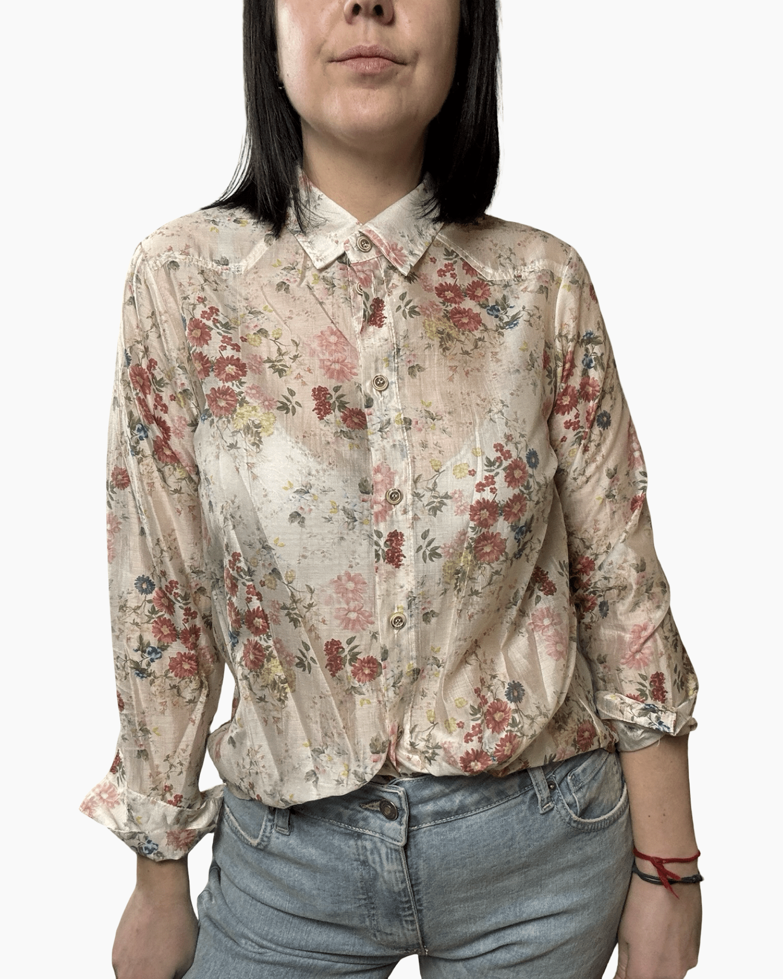 CAMICIA FLOREALE SUSY MIX - XE BLU ABBIGLIAMENTO