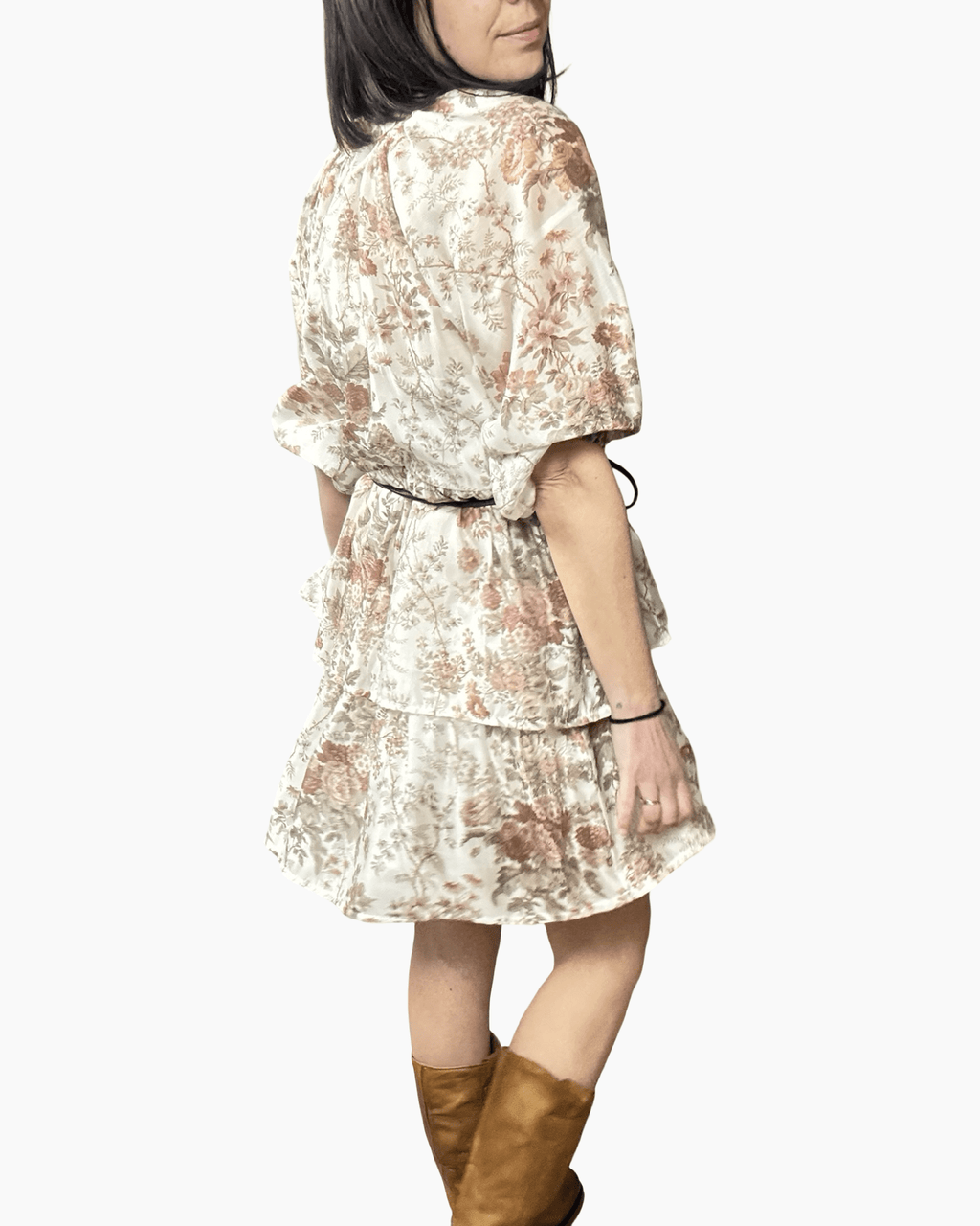 ABITO FLOREALE CON BALZETTE SUSY MIX - XE BLU ABBIGLIAMENTO