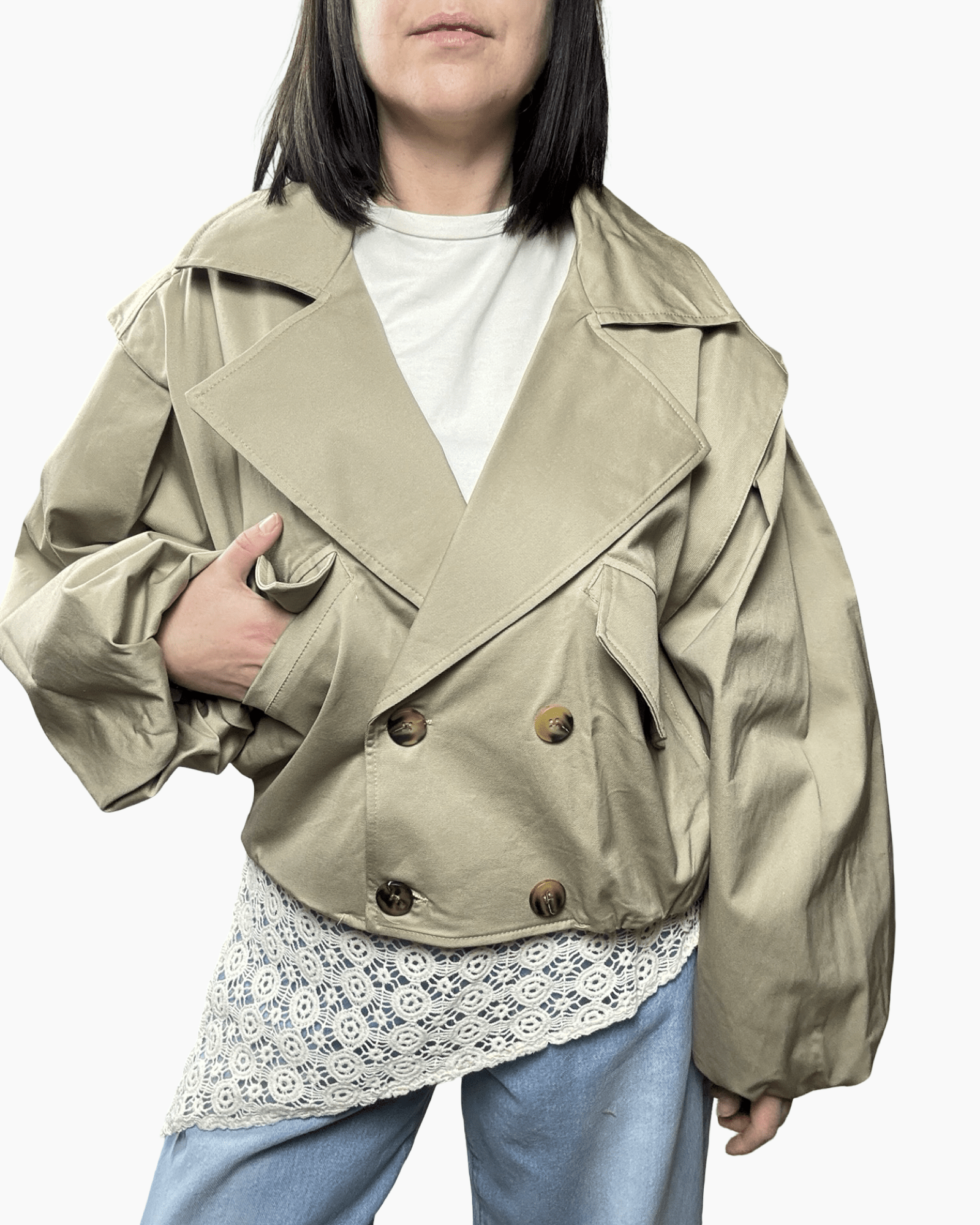 BOMBER SUSY MIX - XE BLU ABBIGLIAMENTO