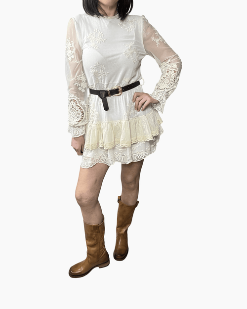 ABITO IN PIZZO TENSIONE IN - XE BLU ABBIGLIAMENTO