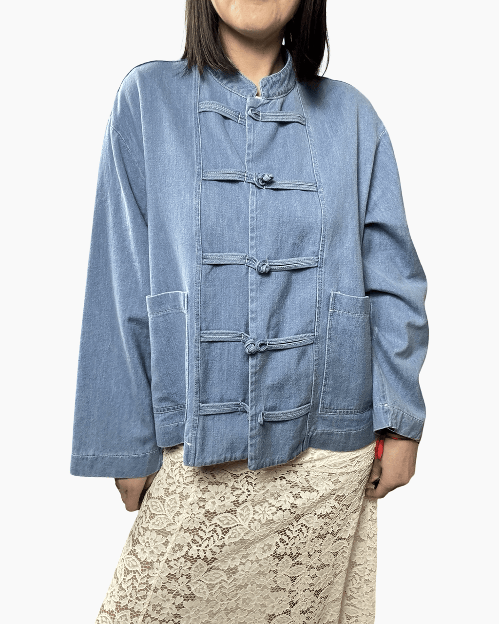 GIACCA NAPOLEON IN JEANS SUSY MIX - XE BLU ABBIGLIAMENTO