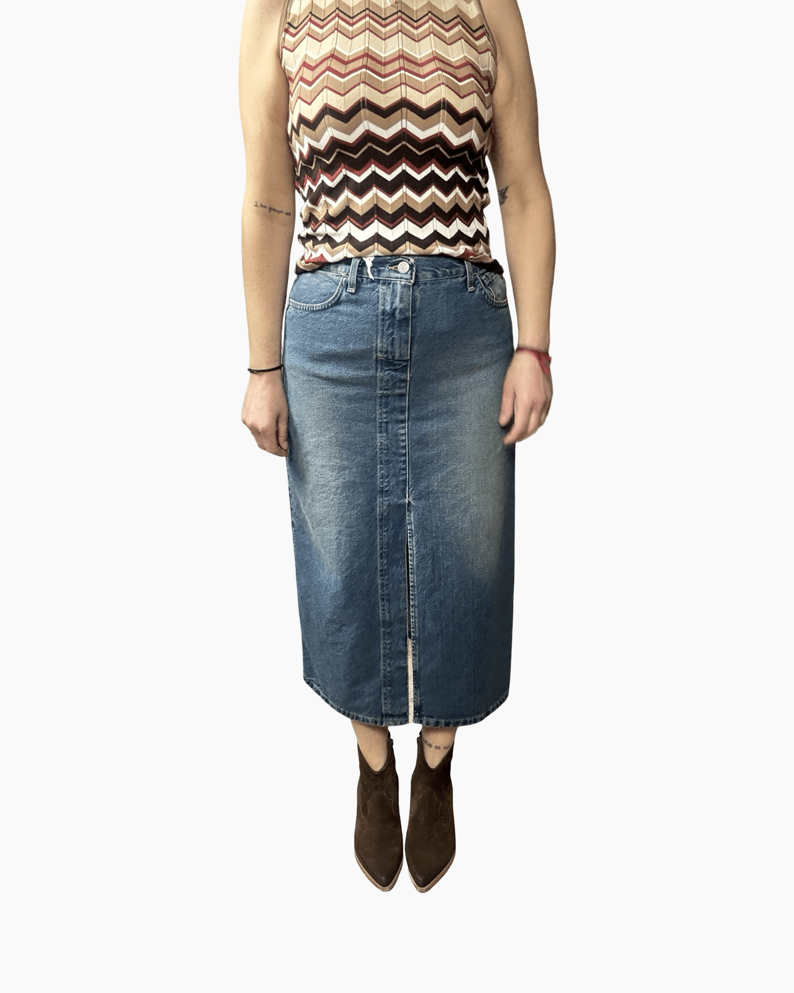 GONNA LUNGA IN JEANS SUSY MIX - XE BLU ABBIGLIAMENTO