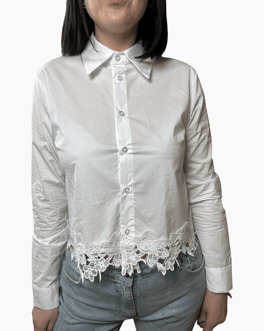 CAMICIA CON PASSAMANERIA SUSYS MIX - XE BLU ABBIGLIAMENTO