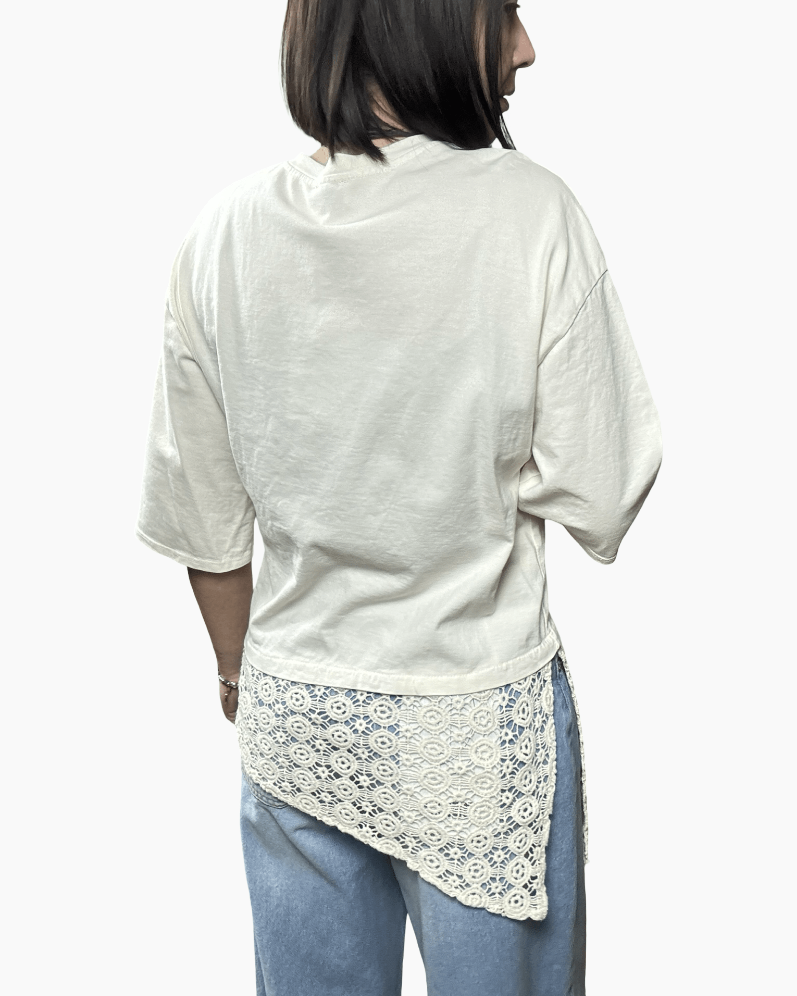 MAGLIETTA SBIEGA IN CROCHET SUSY MIX - XE BLU ABBIGLIAMENTO