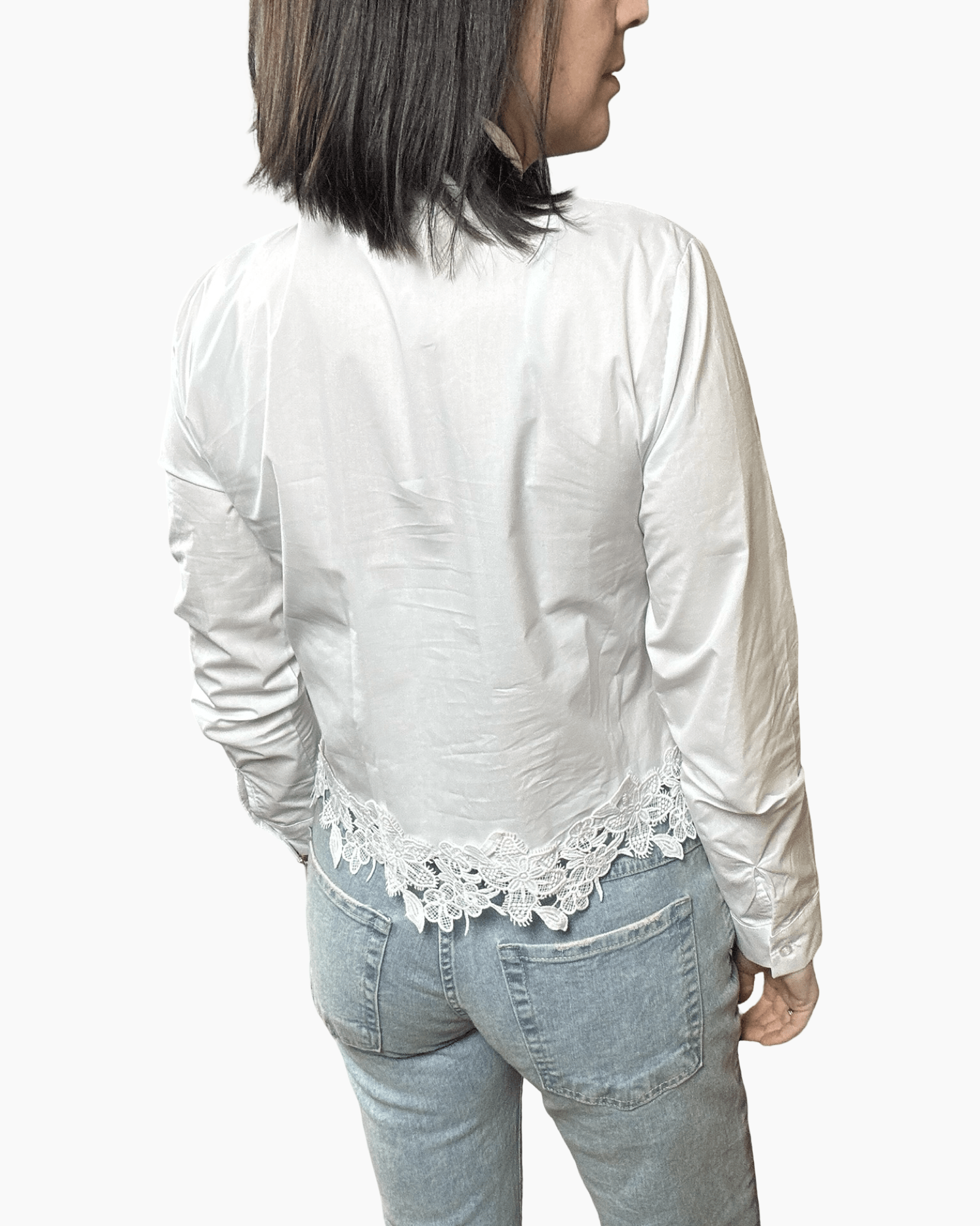 CAMICIA CON PASSAMANERIA SUSYS MIX - XE BLU ABBIGLIAMENTO