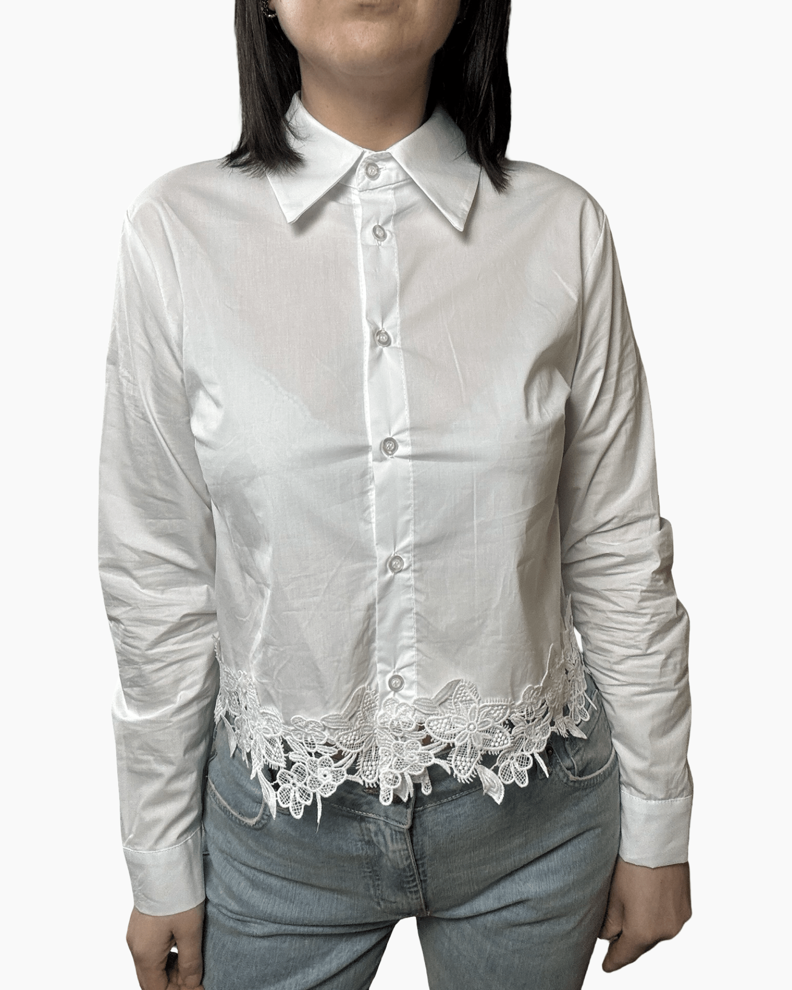 CAMICIA CON PASSAMANERIA SUSYS MIX - XE BLU ABBIGLIAMENTO